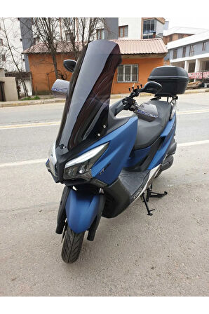 Kymco Xtown 250 İ Ön cam 2020 2024 Model Yılı 83cm Siyah Renk 4mm Uzun ve geniş