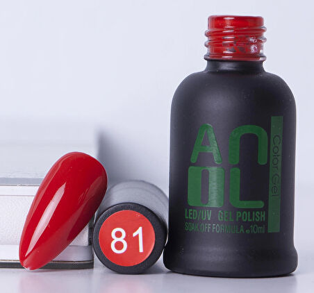 Kalıcı Oje Kırmızı Renk 10ml No:81