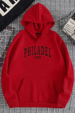 Unisex Philadelphia Baskılı Sweatshirt