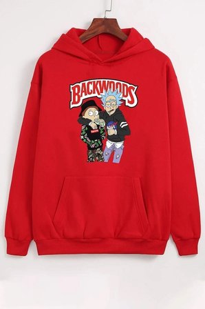 Unisex Backwoods Baskılı Sweatshirt