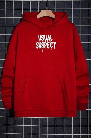 Unisex Usual Suspect Sırt Baskılı Sweatshirt