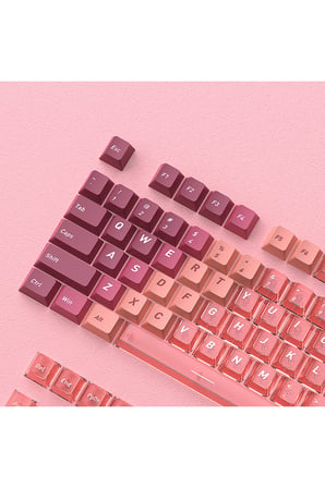 Klavye Keycaps Tuş Başlıkları, 153 Tuş, PBT Boya Süblimasyonlu PC Mekanik Klavye Uyumludur.