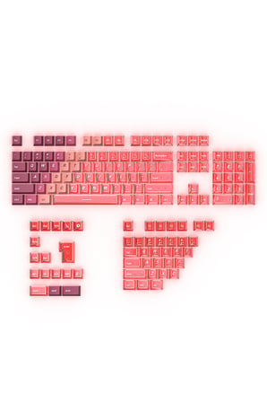 Klavye Keycaps Tuş Başlıkları, 153 Tuş, PBT Boya Süblimasyonlu PC Mekanik Klavye Uyumludur.