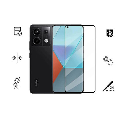 Xiaomi Redmi Note 13 Pro 4G 5G İle Uyumlu Kırılmaz Cam 9d Tam Kapatan Süper Glass