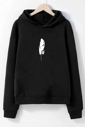 Unisex Tüy Baskılı Sweatshirt