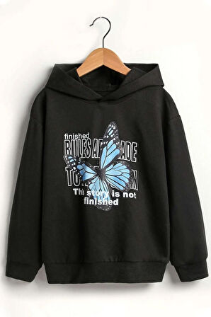 Butterfly Baskılı Sweatshirt