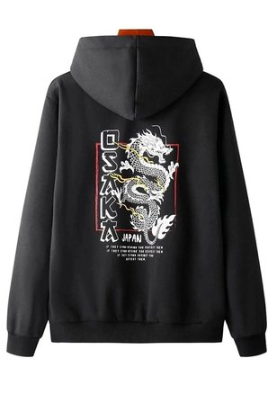 Unisex Osaka Baskılı Kapüşonlu Sweatshirt
