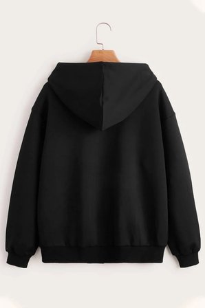 Fermuar Kapüşonlu Sweatshirt