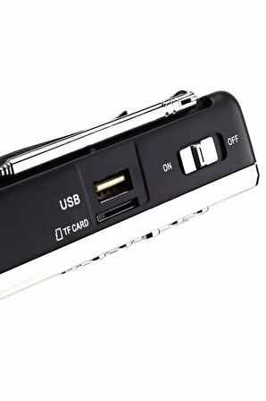 L-938 Dijital Ekranlı Şarjlı Taşınabilir Radyo Usb Tf Destekli Cep Radyosu