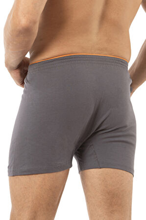 Özkan 0041 5'li Paket Erkek %100 Pamuklu Şardonlu Klasik Rahat Kesim Havlu Bel Süprem Penye Boxer