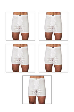 Özkan 0043 5'li Paket Erkek Pamuklu Penye Süprem Kumaş Esnek Rahat Paçalı Don Boxer Külot