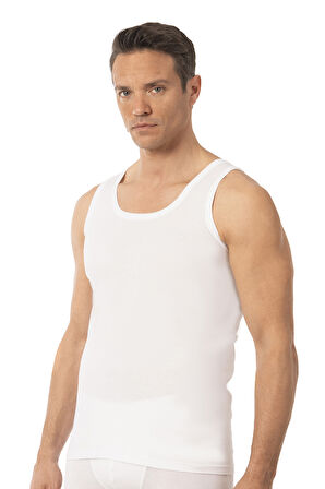 Özkan Underwear Özkan 0050 6'lı Paket Erkek %100 Pamuklu Penye Süprem Kalın Askılı Atlet