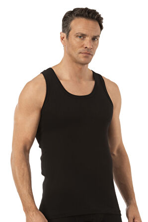 Özkan 0113 3'lü Paket Erkek %100 Pamuklu Esnek Yumuşak Ribana Kalın Askılı Atlet