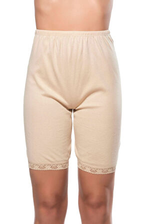 Özkan 0114 3'lü Paket Kadın Pamuklu Ağlı Model Ribana Esnek Rahat Kalıp Yumuşak Paçalı Diz Üstü Kısa Tayt