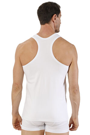 Özkan 0267 6'lı Paket Erkek Pamuklu Likralı Süprem Esnek Rahat Sırtı Çapraz Sporcu Rambo Atlet;