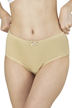 Özkan 0305 6'lı Paket Kadın Ribana Esnek Pamuklu Yüksek Bel Bato Külot