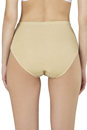 Özkan 0305 6'lı Paket Kadın Ribana Esnek Pamuklu Yüksek Bel Bato Külot