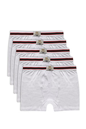 Özkan 0711 5'li Paket Erkek Çocuk %100 Pamuklu Boxer Şort