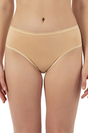 Özkan 6121 6'lı Paket Kadın Pamuklu Likralı Süprem Yüksek Bel Bato Külot