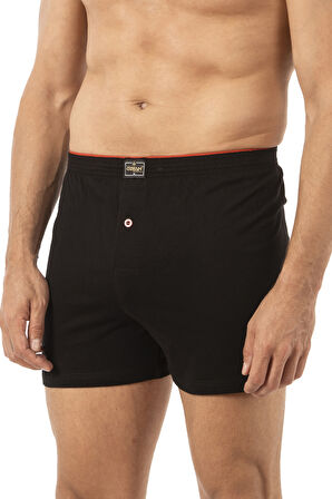 Özkan 0041 3'lü Paket Erkek %100 Pamuklu Şardonlu Klasik Rahat Kesim Havlu Bel Süprem Penye Boxer