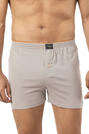 Özkan 0041 3'lü Paket Erkek %100 Pamuklu Şardonlu Klasik Rahat Kesim Havlu Bel Süprem Penye Boxer