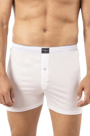 Özkan 0041 3'lü Paket Erkek %100 Pamuklu Şardonlu Klasik Rahat Kesim Havlu Bel Süprem Penye Boxer