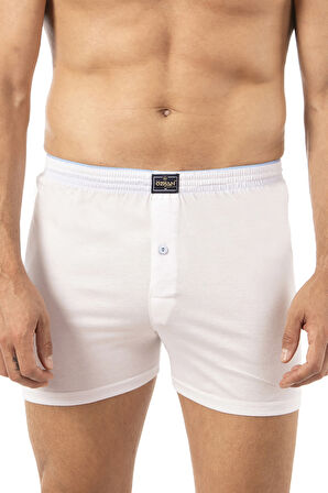 Özkan 0041 3'lü Paket Erkek %100 Pamuklu Şardonlu Klasik Rahat Kesim Havlu Bel Süprem Penye Boxer