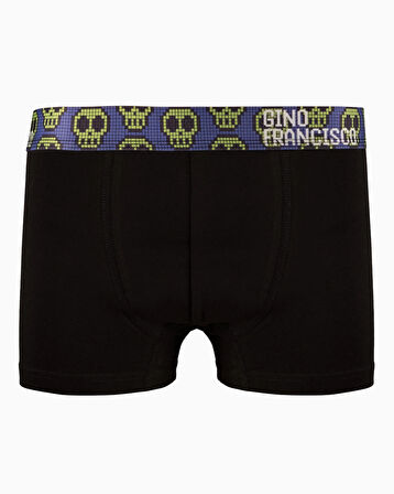 SKULL Premium Kutulu 3'lü Erkek Boxer