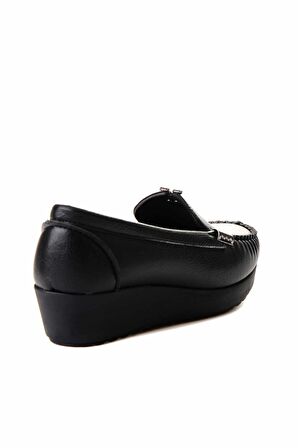 Bambi Siyah  Kadın Loafer Ayakkabi K01797002009