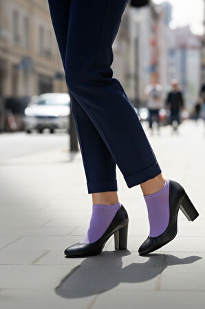 Nisanca %100 Pamuk Birinci Kalite Penye Çorap Seti -Kadın 5'li Patik Çorap Seti