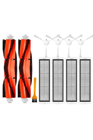 Dreame D9 L10 Pro uyumlu yedek fırça filtre seti