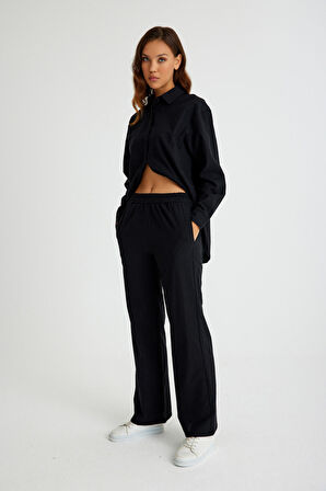 Barbora Keten Günlük İkili Takım Alt Üst LN17siyah6