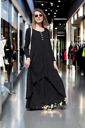 Günlük Salaş İki Katlı Elbise