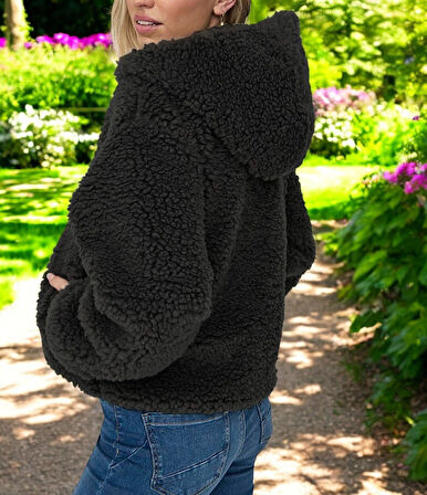 Kışlık Rahat Peluş Ceket