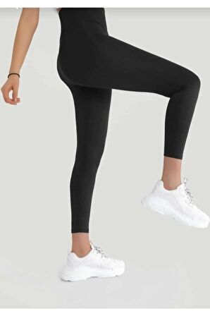 Kadın Siyah Yüksek Bel Toparlayıcı Tayt