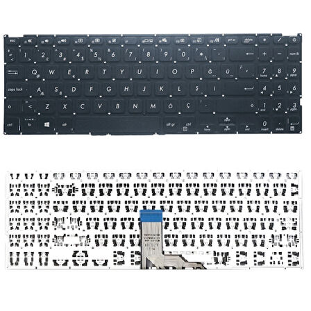 Asus D509DJ-EJ0523, D509DJ-EJ087, D509DJ-EJ119 Uyumlu Klavye Tuş Takımı Tuş Seti Siyah Türkçe