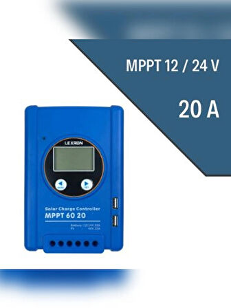 Lexron 20A MPPT Şarj Kontrol Cihazı