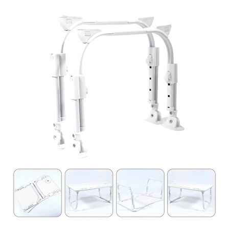 Microcase Yükseklik Ayarlı Masa ve Sehpa Ayak Takımı 2 Adet - BEYAZ AL5057