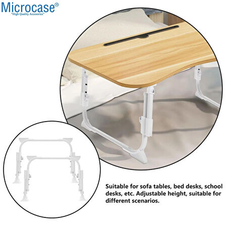 Microcase Yükseklik Ayarlı Masa ve Sehpa Ayak Takımı 2 Adet - BEYAZ AL5057
