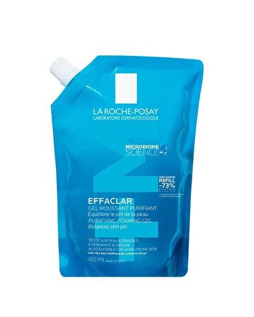 La Roche Posay Effaclar Yağlı Ciltler için Temizleme Jeli 400ml - Refill