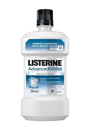 Listerine Advanced White Ferah Nane Ağız Bakım Ürünü 250 ml