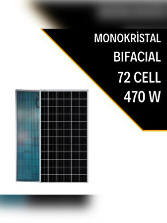 LEXRON 470W BIFACIAL MONOKRİSTAL GÜNEŞ PANELİ 