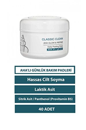 CLASSIC CLEAN AHA'lı Bakım Padleri