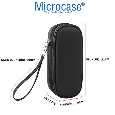 Microcase Şarjlı Diş Fırçaları için Askılıklı Seyahat Saklama Çantası Koruma Kabı Kutusu 2 Adet AL5434