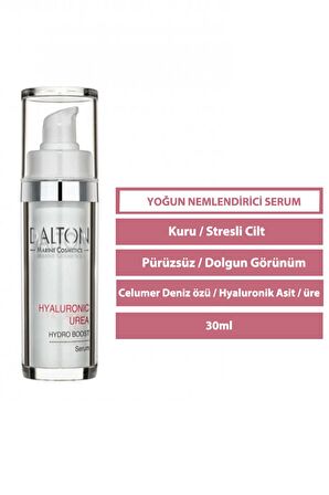 Hyaluronic Urea Yaşlanma Karşıtı Celumer Deniz Özü-Hyaluronic Asit 30 Yaş + Gece-Gündüz Yüz ve Boyun Serumu 50 ml