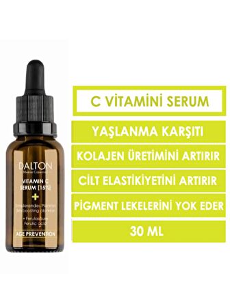 Tüm Cilt Tipleri İçin Yaşlanma Karşıtı C Vitamini Serum