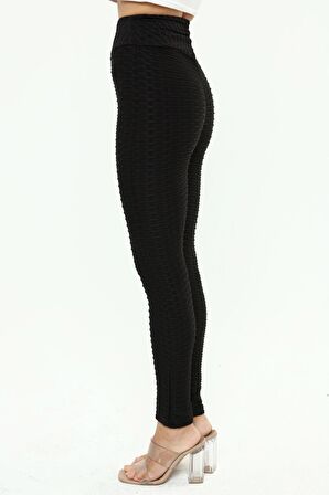 BRAZİL TAYT ARKASI BÜZGÜLÜ SİYAH