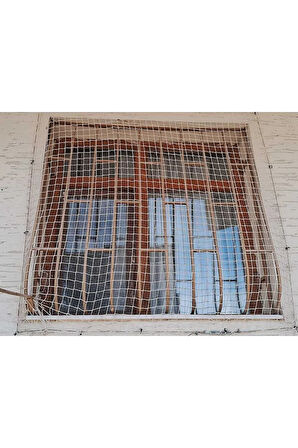 3mm Çocuk Güvenlik Ağı Balkon Filesi 3 x 1 Metre Kalın Kedi Filesi  göz 4 cm