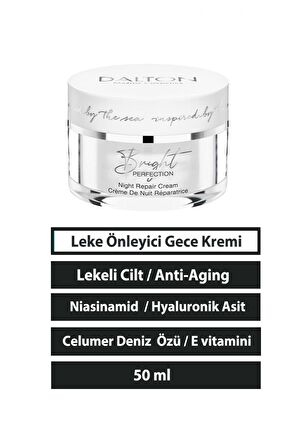 Tüm Cilt Tipleri İçin Leke Karşıtı Gece Leke Krem 50 ml