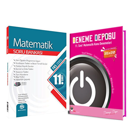 Bilgi Sarmal 11. Sınıf Matematik Soru Bankası ve Deneme Deposu Konu Denemeleri Seti 2 Kitap